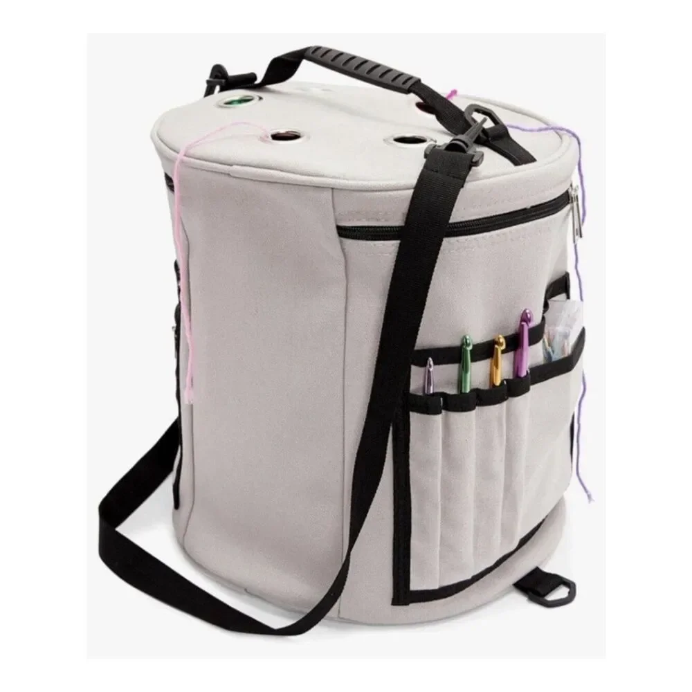 Yarn Boss Portable Crochet Storage Organizer Yarn Knitting Supplies Canvas NEW